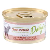 Almo Nature Daily Menu 6 x 85 g - 5 + 1 zadarmo - Pena s lososom