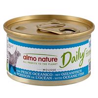 Almo Nature Daily Menu 6 x 85 g - 5 + 1 zadarmo - Pena s morskou rybou