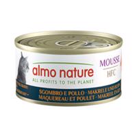 Almo Nature HFC Cat Mousse 6 x 70 g - makrela a kuracie
