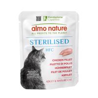 Almo Nature HFC Sterilised 6 x 50 g - 5 + 1 zadarmo - Kuracie filé