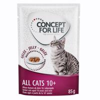 Concept for Life kapsičky, 48 x 85 g - 10 € zľava -  All Cats 10+ v želé