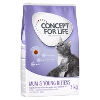 Concept for Life Mum & Young Kittens – Vylepšená receptúra! - 3 kg