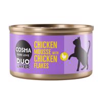 Cosma DUO Layer, 24  x 70 g - 10 % zľava - kuracia pena s kúskami kuracieho mäsa