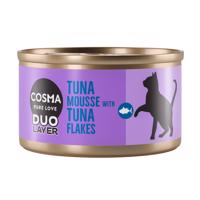 Cosma DUO Layer, 24  x 70 g - 10 % zľava - tuniaková pena s kúskami tuniaka