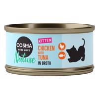 Cosma Nature Kitten 6 x 70 g - kura a tuniak