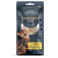 Encore Cat Treat kuracie filety s rozmarínom - výhodné balenie: 6 x 30 g