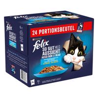Felix kapsičky 48 x 85 g - 20 % ZĽAVA -  ("So gut...") treska, losos, tuniak, platýz