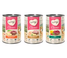 Feringa Classic Meat Menu, 24 x 400 g, 20 + 4 zadarmo  - mix 3: zverina, hovädzie a hydinové, kuracie a pstruh