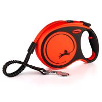 flexi Xtreme vôdzka oranžová, 8 m - Veľkosť L: do 55 kg