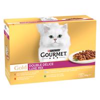 Gourmet Gold, 48 x 85 g - 3 + 1 zdarma!  -  Duo Delice luxusný mix