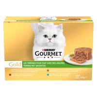 Gourmet Gold, 48 x 85 g - 3 + 1 zdarma!  - Terrine so zeleninou