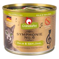 GranataPet Symphonie 12 x 200 g - Teľacie a hydina