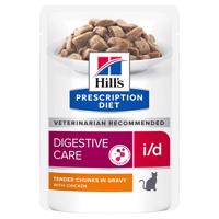 Hill's Prescription Diet, 12 x 85 g - 10 + 2 zdarma - i/d Digestive Care s kuracím