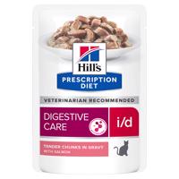 Hill's Prescription Diet, 12 x 85 g - 10 + 2 zdarma - i/d Digestive Care s lososom