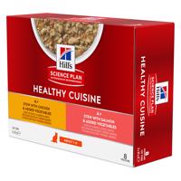 Hill's Science Plan Adult Healthy Cuisine s kuracím a lososom - 48 x 80 g