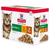 Hill's Science Plan Kitten  - 48 x 85 g hydinový výber