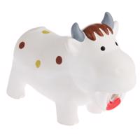 Hračka pre psov pískajúca latexová kravička Isabella - 1 kus, D 18 cm