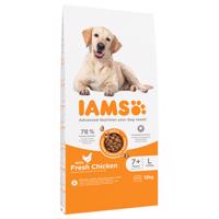 IAMS, 10 + 2 kg zdarma - Senior Large Dog Chicken