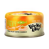 Lucky Lou Extra Food filé vo vývare 12 x 70 g - Tuniak a mrkva
