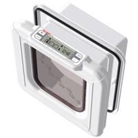 Mačacie dvierka Cat Mate Elite s mikročipom a časovačom 355W - Mačacie dvierka biele