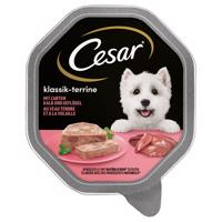 Megabalenie Cesar mištičky 28 x 150 g - klasická paštéta s teľacím a hydinovým