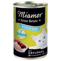 Miamor Feine Beute Kitten 12 x 400 g - hydinové