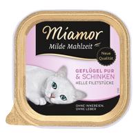 Miamor Milde Mahlzeit 24 x 100 g - kura & šunka