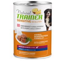 Natural Trainer Sensitive No Gluten Adult  - 12 x 400 g bravčové a celozrnné obilniny