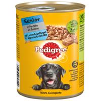 Pedigree konzervy, 12 x 400 g - 15% zľava!  - Senior Jahňacie & hydinové