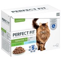 Perfect Fit Senior kapsičky - mix: morčacie a hlbokomorské ryby 48 x 85 g