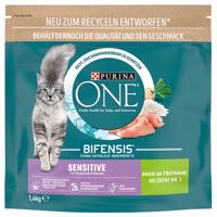 Purina ONE 750g / 1,4 kg - 15 % zľava - Sensitive (1.4 kg)