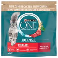 Purina ONE 750g / 1,4 kg - 15 % zľava - Sterilcat hovädzie (1.4 kg)