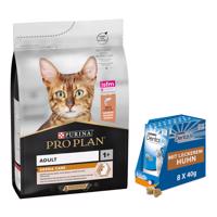 PURINA PRO PLAN, 10 kg + PURINA Dentalife snack  zdarma - Adult Derma Care losos 3 kg + Dentalife snack dobrý na zuby s kuracou príchuťou 8 x 40g