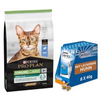 PURINA PRO PLAN, 10 kg + PURINA Dentalife snack  zdarma - Sterilised Adult Renal Plus králičie 10 kg  + Dentalife snack dobrý na zuby s kuracou príchuťou 8 x 40g