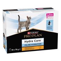 PURINA PRO PLAN Veterinary Diets Feline Hydra Care - kuracie (10 x 75 g)