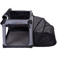 Skladacia prenosná búda Pet Home - D 76 x Š 50,5 x V 48 cm (veľ. M) - šedá