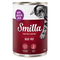 Smilla konzerva, 24 x 400 g - 20 + 4 ZDARMA - hovädzie s kuracou pečeňou