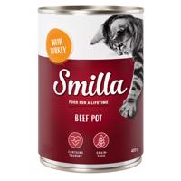 Smilla konzerva, 24 x 400 g - 20 + 4 ZDARMA - hovädzie s morčacím
