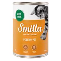 Smilla konzerva, 24 x 400 g - 20 + 4 ZDARMA -  jemné hydinové s kačacím