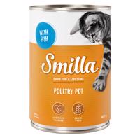 Smilla konzerva, 24 x 400 g - 20 + 4 ZDARMA - jemné hydinové s rybou