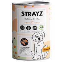 STRAYZ BIO 6 x 400 g - bio morčacie mäso s bio tekvicou, bio feniklom a bio ryžou