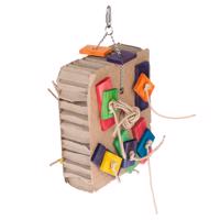 TIAKI hračka pre vtákov z kartónu Shreddy - d 15 x š 8 x v 23 cm