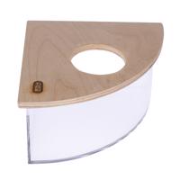 TIAKI rohový pieskový kúpeľ pre škrečky a myši - d 19 x š 19 x v 10,3 cm