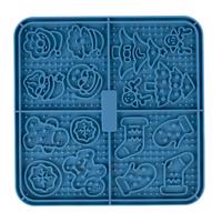 TIAKI vianočná podložka na lízanie - cca D 16 x Š 16 x V 0,8 cm