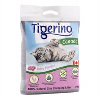 Tigerino Canada Style / Premium podstielka s vôňou detského púdru - výhodné balenie 2 x 12 kg