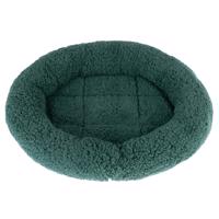 Útulný pelech Fluffy 2 v 1  - tmavo zelená: D 50 x Š 42 x V 7,5 cm