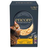 Výhodné balenie Encore Cat Gravy Pouch Mix 20 x 50 g - kurací výber (3 druhy)