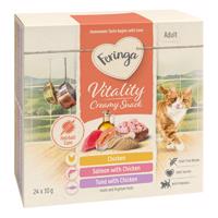 Výhodné balenie Feringa Vitality Creamy Snacks - Mix: 3 príchute (48 x 10 g)
