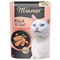 Výhodné balenie Miamor Pâté & Filet 30 x 85 g - S lososom