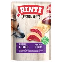 Výhodné balenie: RINTI Leichte Beute 30 x 400 g - hovädzie a kačacie